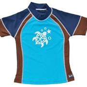 Солнцезащитная футболка Banz УФ-защита, купание, спорт, синий-мокко фото