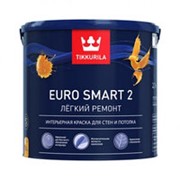 Краска для стен и потолков Tikkurila Euro Smart 2, 2,7 л. фото