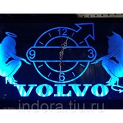 Табличка светящаяся в прикуриватель Volvo часы 24V Арт: tabl_closk_volvo фото