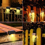 Уличный фонарь СИД Солнечная мини Водонепроницаемы крепление на стену Лампа Датчик забор На открытом воздухе фотография