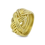 Золотое кольцо головоломка для мужчин от Wickerring фотография
