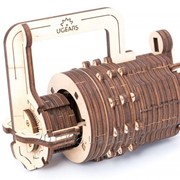 Механический деревянный конструктор, 3D пазл Ugears “Кодовый замок“ фото