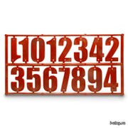 Набор цифр для ульев (номерки, 15 цифр) фотография