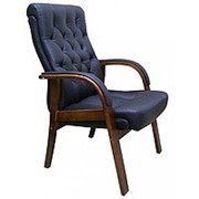Кресло для посетителей на деревянных опорах Честер Эко EX CFA LB