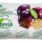 Чернослив с грецким орехом в шоколадной глазури без сахара (вес.) фото