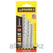 Набор Stayer свёрла Master по бетону, 5- 6- 8мм, 3шт Код: 29111-H3
