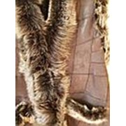 Кожаный жилет из овчины женский черный 68-70 фото