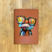 Обложка на паспорт “Лягушка в очках“ фото