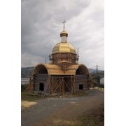Церковные купола с искусственной позолотой фото