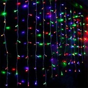 Гирлянда Штора уличная 1.5х1.5 160 Led Цветная фото