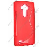 Чехол силиконовый для LG G4 H818 S-Line TPU (Красный) фото