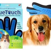 Перчатка для вычесывания шерсти домашних животных True Touch фото