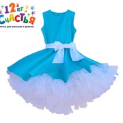 Платье для девочки “Стиляги“ бирюзовое фото