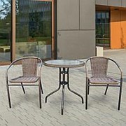 Комплект мебели Асоль-1A TLH-037AR3/060RR-D60 Cappuccino (2+1) фотография