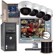 Монтаж систем видеонаблюдения для офиса фото