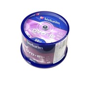 Записываемый компакт-диск Verbatim 43550 DVD+R 4.7 GB 16x CB/50