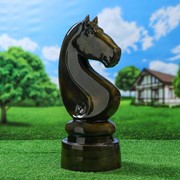 Садовая фигура “Конь“, цвет черный, 54 см фотография