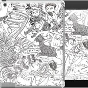 Чехол на iPad 2/3/4 Crazy Doodles 1851c-25 фотография