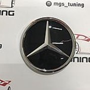 Эмблема в решетку Mercedes Benz w205/212 под дистроник (хром) фотография