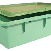 Ящик с крышкой для сырково-творожной продукции и кондитерских изделий (сплошной)
