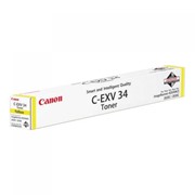 Тонер CANON (C-EXV34Y) iR C9060/C9065/C9070, желтый, оригинальный, ресурс 16000 страниц, 3785B002 фото