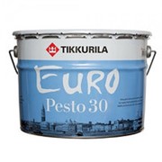 Tikkurila Euro Pesto 30, эмаль алкидная для внутренних работ полуматовая (База C), 0,9 л. фото