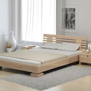 Кровать двуспальная из массива дерева шпонированная КД 20 (1800*2000*800 мм)