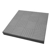Тротуарная плитка Паркет 300x300 мм серая
