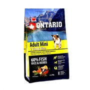Ontario Корм Ontario для собак малых пород, с 7 видами рыбы и рисом (2,25 кг) фото