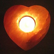 Соляная лампа подсвечник Сердце ( Пакистан ) фото