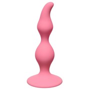 Розовая анальная пробка curved anal plug pink - 12,5 см. Lola toys 4105-01lola фотография