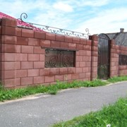 Забор из блоков БриканСтрой фото