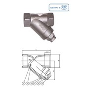 Фильтры сетчатые из нержавеющей стали серии IS30 (АДЛ Продакшн, Россия) DN 15–80 мм, PN 4,0 МПа