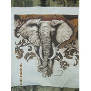 Вышитая картина “Африканский слон“ фотография