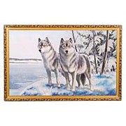 Картина “Волки“ багет 68х108 см 32Т фотография