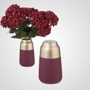 Керамическая Бордовая Ваза “Matte“ S фото