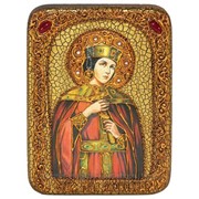 Подарочная икона Святая мученица Александра Римская на мореном дубе фото