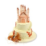 Свадебный торт Замок с драконом №558 фото