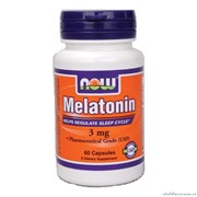 Капсулы Мелатонин NOW Melatonin 60 капсул фото