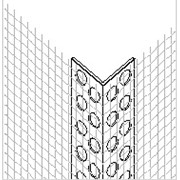 Угловой профиль ПВХ с армирующей сеткой фото