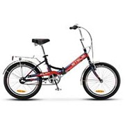 Велосипед городской Stels Pilot 430 20 (2018) рама 15 черный/красный/синий фото