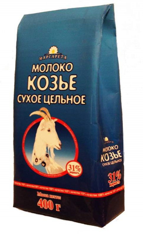 Молоко козье сухое цельное 31% в Москве (Молоко) - Русское молоко, ООО ...