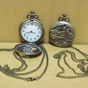 Часы карманные на цепочке Дельфины в металлическом корпусе, арт. 1688/10** фото