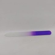 Пилка стеклянная для натуральных ногтей. Фиолетовая фотография