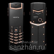 Телефон Vertu Signature S Design black PVD Red Gold exclusive 86522 фотография