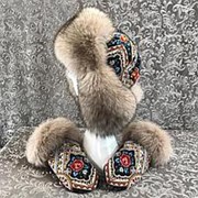 Теплый подарок: шапка и варежки фото