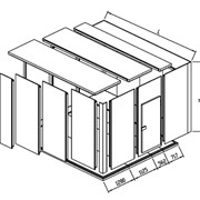 Сборные промышленные морозильные камеры ИРБИС толщиной 100 мм фото