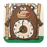 Часы-конструктор деревянные - Медведь