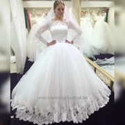 Очень пышное свадебное платье фото