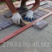 Укладка тротуарной плитки фото